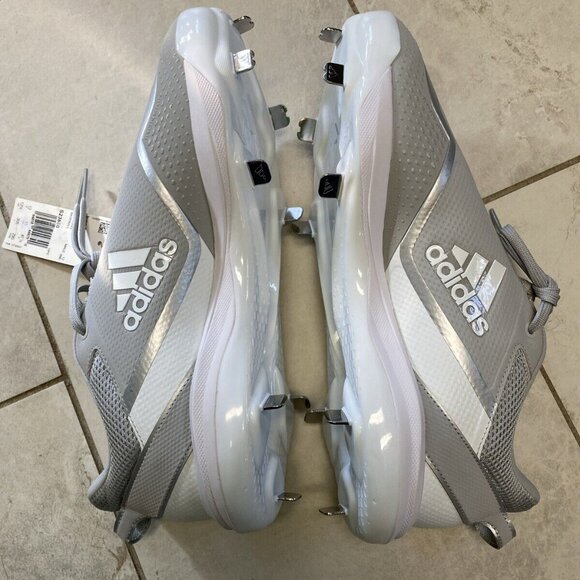 Adidas Icon 7 Metal Baseball Cleats Gray SPG 753001 Mens Size 12.5 12‎ 1/5 NWB - Picture 9 of 11